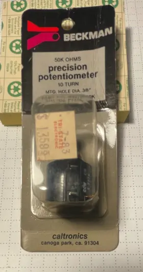 7276R50K BECKMAN Helipot Turn Precision Potentiometer Shaft