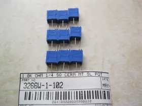 3266-1-102 BOURNS Cermet Potentiometers