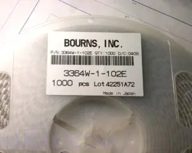 3364W-1-102E BOURNS Reel Resistor Trimmer Cermet Kohm Turn