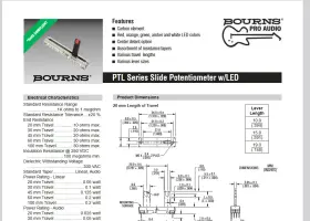 PTL60-15G1-103B2 BOURNS Slide Potentiometer Led Fader