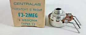 F3-2MEG CENTRALAB Fastatch Front Megohm Taper Nos