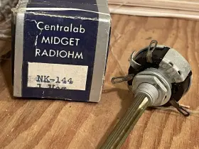 NK-144 CENTRALAB Nos Meg Shaft Potentiometer Radiohm #3