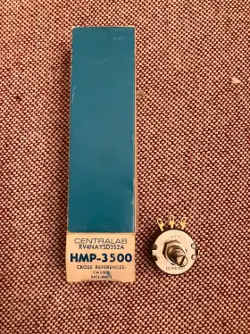 Centralab Rv4nay6sd503a Hmp-3500 3.5k Ohm Wirewound Potentiometer Nos Vintage Panel Mount 1 Inch