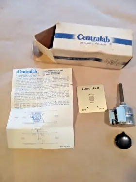 WDT-16 CENTRALAB Bridged Pad Knob Speaker