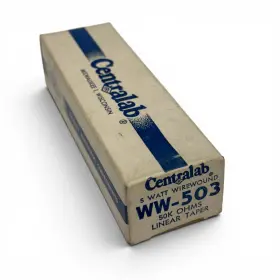 Centralab Ww-503 Wirewound Linear Taper Potentiometer 50k Ohm 5 Watt - New