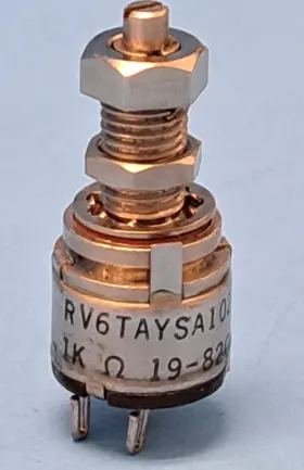 Claro Rv6taysa102a Potentiometer Locking 1k Ohm 10% 5905-00-486-6763