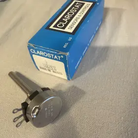 Clarostat 53c1sw-100-s Potentiometer 100 Ohm 2w Nos Nib Linear With Switch