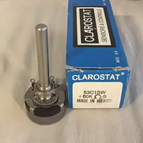Clarostat 53c1sw-50k-s Potentiometer 50k Ohm 2w Nos Nib Amp Tone Control