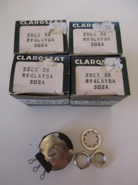 53C2-5K CLAROSTAT Linear Potentiometer Shaft Nos