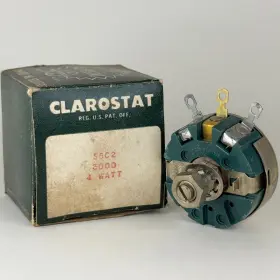 58C2-3K CLAROSTAT Nos Wirewound Linear Potentiometer