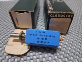 62JA-25K CLAROSTAT Nos Precision Potentiometer Turn Rotary