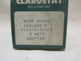 A10-300 CLAROSTAT Centralab Potentiometers