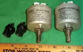 AN3155-25-50 CLAROSTAT Rheostats Knobs Clean Aircraft Power