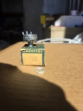 NPW-250 CLAROSTAT Panel Mount Linear Taper Potentiometer