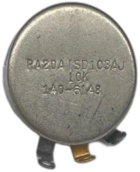 Clarostat Ra20a1sd103aj 10k Ohm Rotary Potentiometer Vintage Usa Audio Part