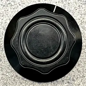 4104 COLLINS RADIO Skirted Fluted Dial Knob