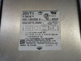 20VT1 CORCOM Emi Rfi Filter #3