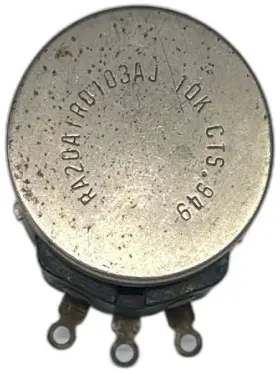 Cts Ra20a1r0103aj Vintage 10k Potentiometer 1969 Panel Mount Guitars Amps