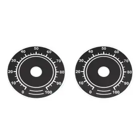 Duefixing 617662836597 5 Pcs Control 0-100 Dial Face Plate Aluminum Rheostat Potentiometer
