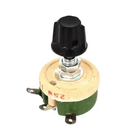Duefixing 699867716973 25w 100 Ohm Round Ceramic Wirewound Potentiometer Resistors Rheostat