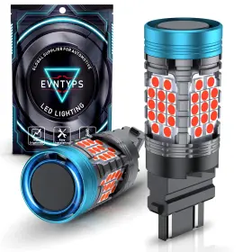 Evntyps Evntyps-p2r-4157nr7 Canbus 3157 Led Rear Turn Signal Light Bulb Red With Built-in Resistor Anti H