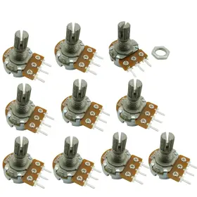 Ferwooh 3302120 10pcs B500k 500k Ohm Adjustment Single Linear Rotary Taper