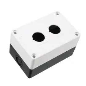 Fipux 609044634563 Push Button Switch Control Station Box 22mm 2 Hole Waterproof White-black Fipux 609044634563 Push Button Switch Control Station Box 22mm 2 Hole Waterproof White-black