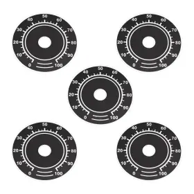 Fixinairp 617662839482 Control 0-100 Dial Face Plate Fit For Rheostat Potentiometer Aluminum 5pcs