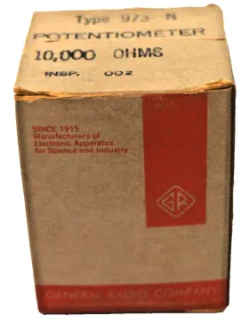 973-N GENERAL RADIO CO Potentiometer Box