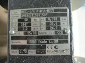 A98843815P31505 GRUNDFOS Huuv #2 A98843815P31505 GRUNDFOS Huuv #2