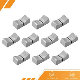 Gryfton 601968529390 10 Pack 24mmx11mmx10mm Console Mixer Slider Fader Knobs Replacement