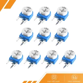 Gryfton 686687002508 10 X Trimmer Potentiometer 10k Ohm Horizontal Variable Resistors