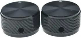 2XK1835-BLACK KAISH Diam Potentiometer Knobs Meta