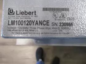 LM100120YANCE LIEBERT Surge Suppressor #2 LM100120YANCE LIEBERT Surge Suppressor #2