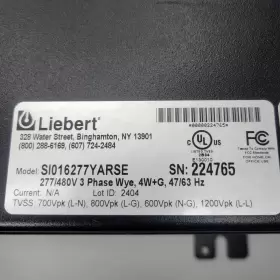 SI025120YANCE LIEBERT Interceptor Surge Suppressor #2