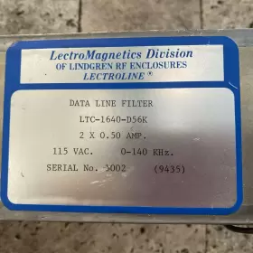LTC-1640-D56K LINDGREN Rf Enclosures Data Line Filter #2