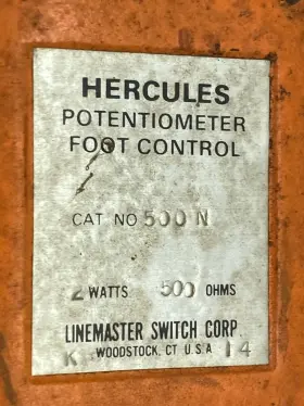 500-AN LINEMASTER Hercules Potentiometer #3