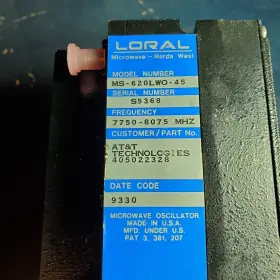 MS-620LWO-45 LORAL Microwave Oscillator #3