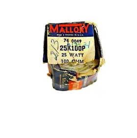 25K100P MALLORY Potentiometer