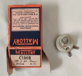 C100R MALLORY Rheostat Box