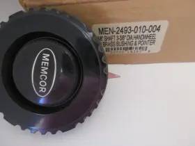 2493-010-004 MEMCOR Rheostat Pointer Knob Handwheel Shaft