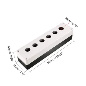 714998334404 METALLIXITY Push Switch Control Station Box Hole #2 714998334404 METALLIXITY Push Switch Control Station Box Hole #2