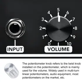 734301086585 METALLIXITY Potentiometer Control Knob Knurled #3