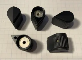 MS91528-1K1B MIL-SPEC EHC Skirted Pointer Knobs Phenolic Body