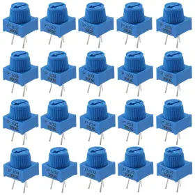 Molence 064793999905 20pcs Trim Potentiometer Kit 1k 10k 50k 100k Ohm For Arduino Projects Molence 064793999905 20pcs Trim Potentiometer Kit 1k 10k 50k 100k Ohm For Arduino Projects