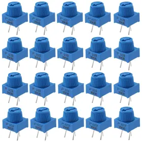 Molence 445002898881 20pcs 1k 10k 50k 100k Ohm Breadboard Trim Potentiometer 3386p 3pin Trimpot Pote Molence 445002898881 20pcs 1k 10k 50k 100k Ohm Breadboard Trim Potentiometer 3386p 3pin Trimpot Pote