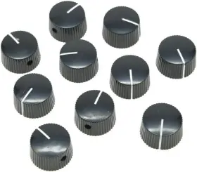 10XK042 MUSIC Gc Chicago Daka Ware Fluted Dial Skirted Knob