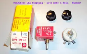 0114A OHMITE Potentiometer Turn Knobs Nos