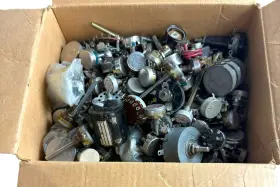 Ohmite 50000-0hms Huge Bulk Lot - Ohtime Clarostat Potentiometers Rotary Switches
