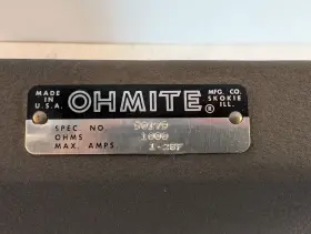 50179 OHMITE Rotary Rheostat #3